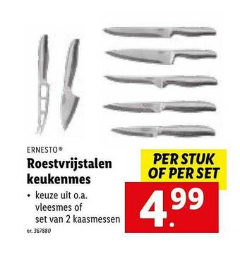 Lidl Roestvrijstalen Keukenmes aanbieding