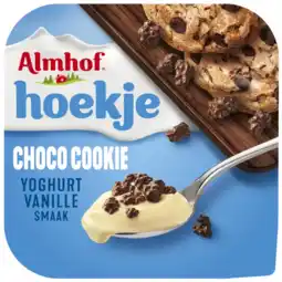 Albert Heijn Almhof Hoekje choco cookie vanille yoghurt aanbieding