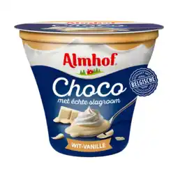 Albert Heijn Almhof Choco met echte slagroom wit-vanille aanbieding