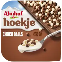 Albert Heijn Almhof Hoekje choco balls naturel yoghurt aanbieding