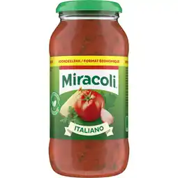 Albert Heijn Miracoli Pasta sauce Italiano BEL aanbieding