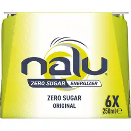 Albert Heijn Nalu Original zero sugar 6-pack bel aanbieding