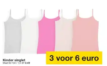 Zeeman Kinder singlet aanbieding