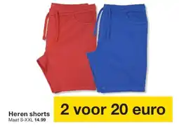 Zeeman Heren shorts aanbieding