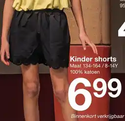 Zeeman Kinder shorts aanbieding