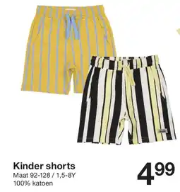 Zeeman Kinder shorts aanbieding