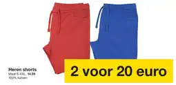 Zeeman Heren shorts aanbieding