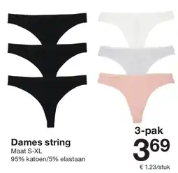 Zeeman Dames string aanbieding