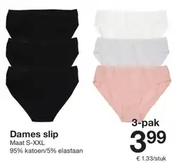 Zeeman Dames slip aanbieding