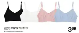 Zeeman Dames croptop naadloos aanbieding