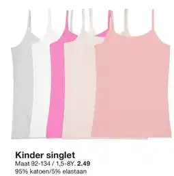 Zeeman Kinder singlet aanbieding