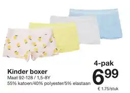Zeeman Kinder boxer aanbieding
