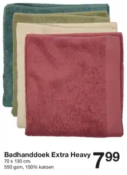 Zeeman Badhanddoek Extra Heavy aanbieding
