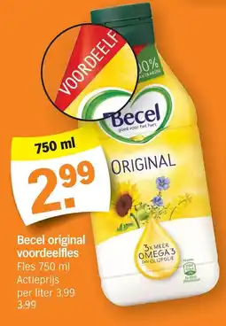 Albert Heijn Becel original voordeelfles aanbieding