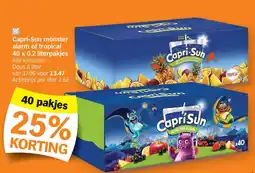Albert Heijn Capri-Sun monster alarm of tropical aanbieding