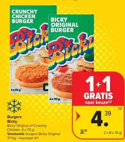 Carrefour Burgers Bicky aanbieding