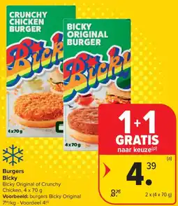 Carrefour Burgers Bicky aanbieding