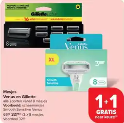 Carrefour Mesjes Venus en Gillette aanbieding