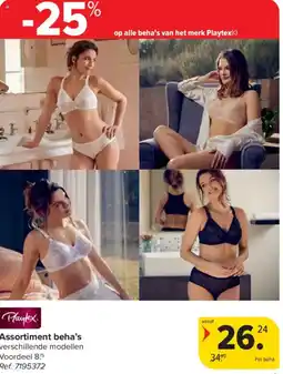 Carrefour Playtex Assortiment beha's aanbieding
