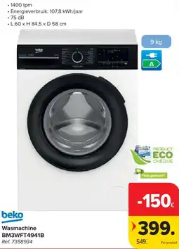 Carrefour Beko Wasmachine aanbieding