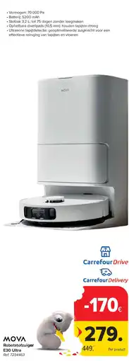 Carrefour Mova Robotstofzuiger E30 Ultra aanbieding