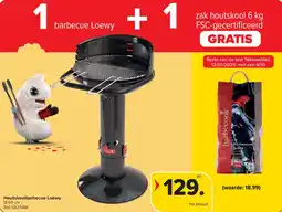Carrefour Houtskoolbarbecue Loewy + Zak houtskool FSC-gecertificeerd aanbieding