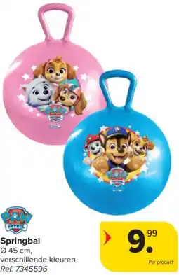 Carrefour Paw Patrol Springbal aanbieding