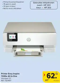 Carrefour Hp Printer Envy Inspire 7220e All-in-One aanbieding