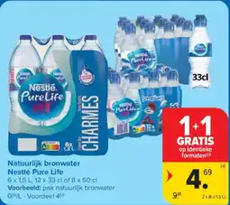 Carrefour Nestle Pure Life Natuurlijk bronwater aanbieding