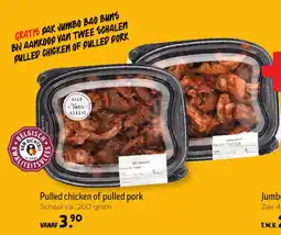 Jumbo Pulled chicken of pulled pork aanbieding
