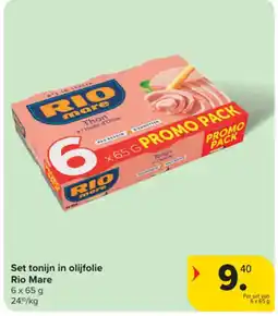 Carrefour Set tonijn in olijfolie Rio Mare aanbieding