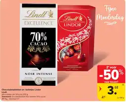 Carrefour Chocoladetabletten en -bolletjes Lindor Lindl aanbieding