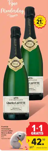 Carrefour Frankrijk Champagne Charles Lafitte Réserve Belle Cuvée Brut aanbieding