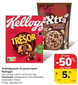 Carrefour Ontbijtgranen en graanrepen aanbieding