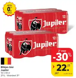 Carrefour Blikjes bier Jupiler aanbieding