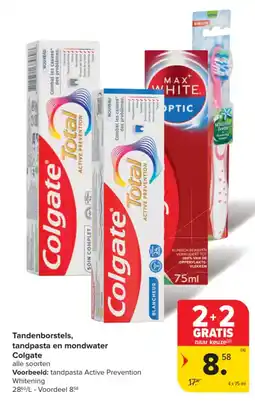 Carrefour Tandenborstels, tandpasta en mondwater Colgate aanbieding