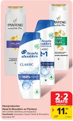Carrefour Haarproducten Head & Shoulders en Pantene aanbieding