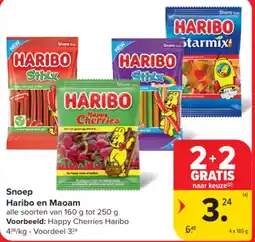 Carrefour Happy Cherries Haribo en Maoam aanbieding