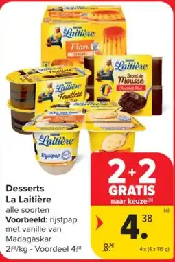 Carrefour Desserts La Laitière aanbieding