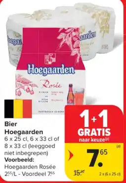Carrefour Bier Hoegaarden aanbieding