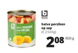 Spar Halve perziken op sap aanbieding