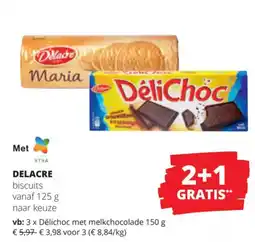 Spar Delacre biscuits aanbieding
