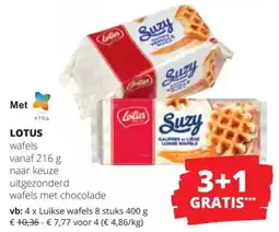 Spar Lotus wafels aanbieding