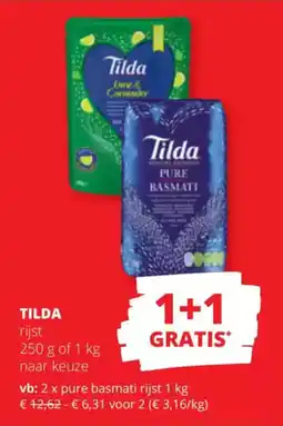 Spar Tilda rijst aanbieding