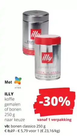 Spar Illy koffie aanbieding