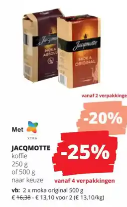 Spar Jacqmette koffie aanbieding