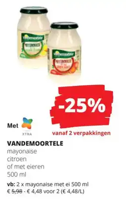 Spar Vandemootele mayonaise citroen of met eieren aanbieding