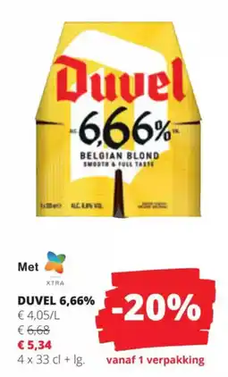 Spar Duvel aanbieding