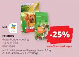 Spar Friskles droge hondenvoeding aanbieding