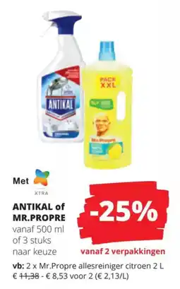 Spar ANTIKAL of MR.PROPRE aanbieding